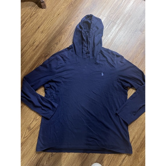 Polo Ralph Lauren Other - Polo Ralph Lauren Hoodie Mens XL Blue Long Sleeve Hooded T-Shirt Pullover